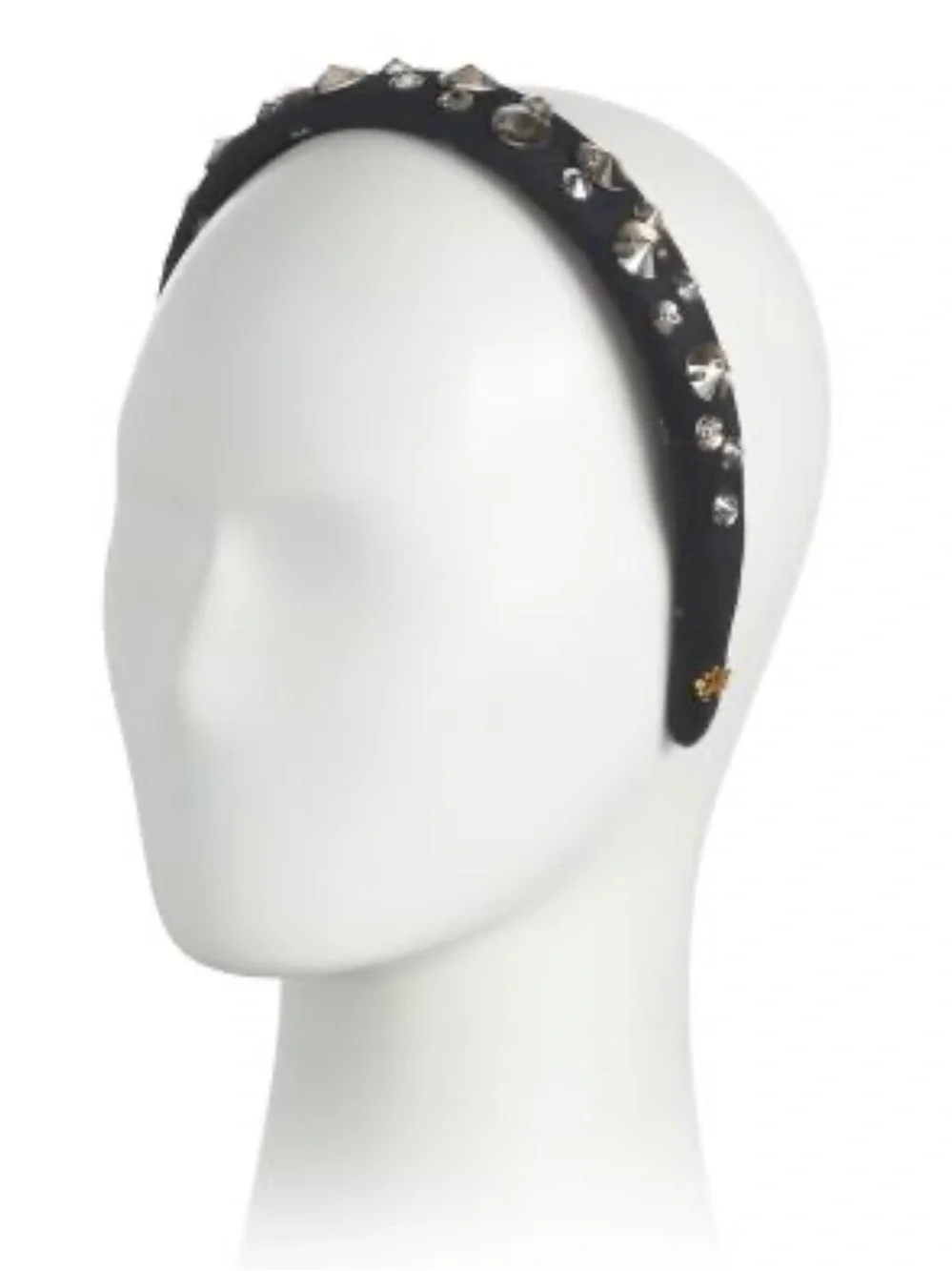 Lele Sadoughi Charlotte Pave Jet Embellished Headband - NWT